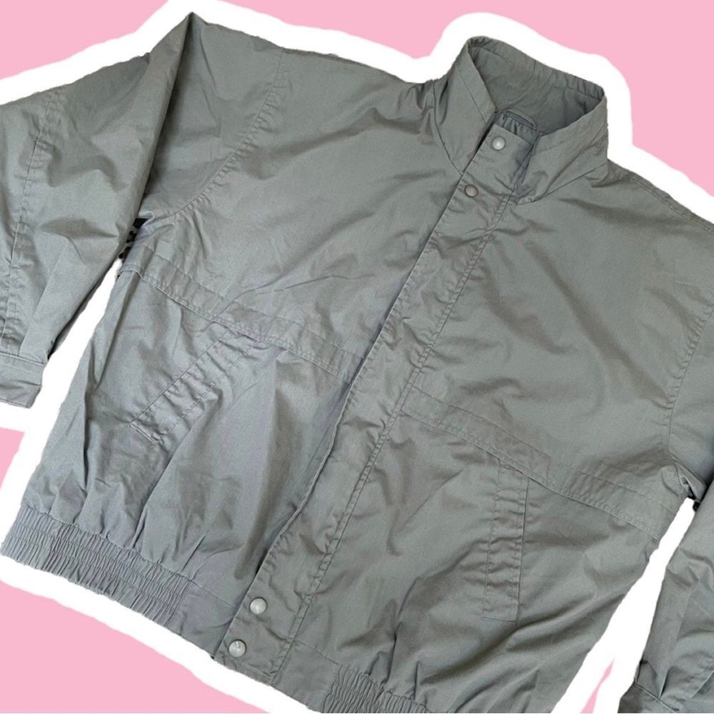 Vintage Bomber Jacket Gorpcore XL Olive Green Camping Indie Grunge Punk Mock Vtg